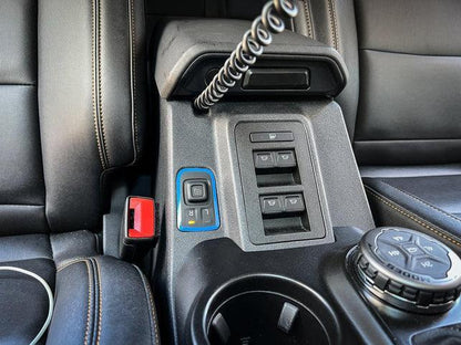 Mirror Adjustment Switch Outline Overlay (Printed Series Vinyl) - 2021+ Bronco - 21BRONCOMSOLPT-SFG-21BRONCOMSOLPT-BO-21BRONCOMSOLPT-GHBM-21BRONCOMSOLPT-AB-21BRONCOMSOLPT-A51-  DRIVEN - 3