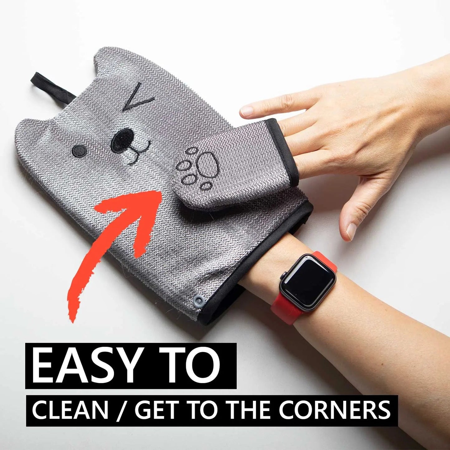 Mitten Pet Hair Remover - WM-  DRIVEN - 1
