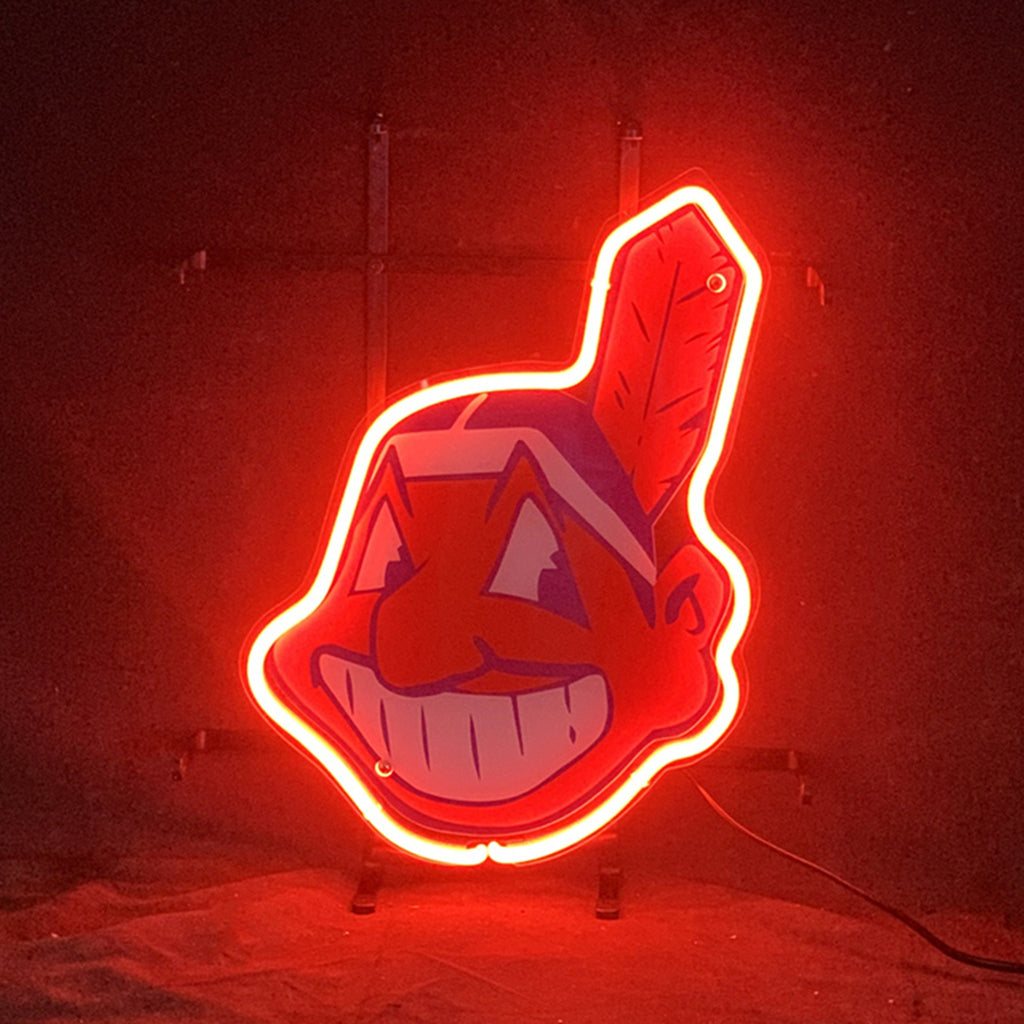 MLB Cleveland Indians Neon Sign Light - CN031-  DRIVEN - 2