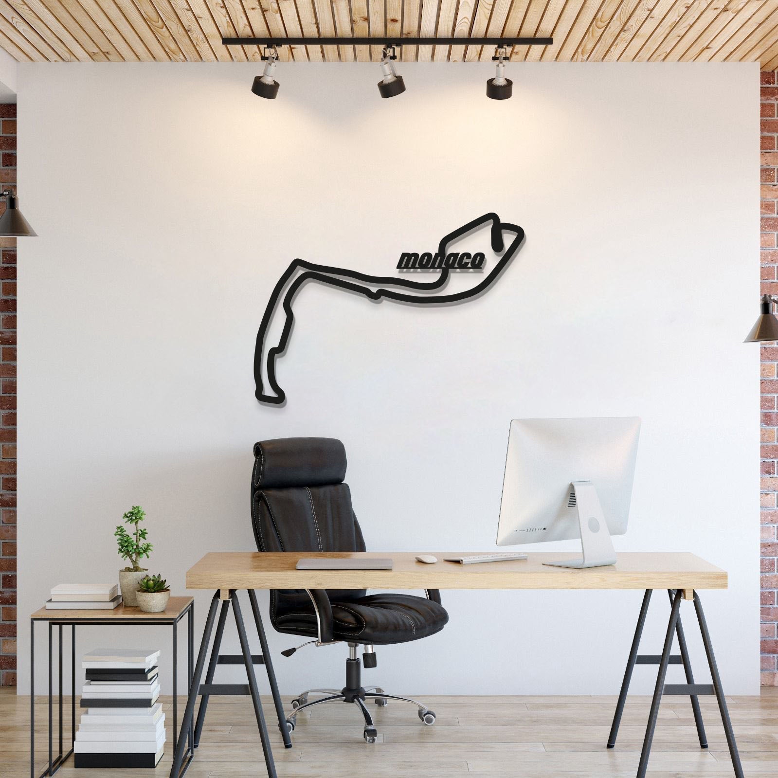 Monaco Formula 1 Metal Circuit Wall Art - MT1052 - MT1052B40-MT1052B69-MT1052B99-  DRIVEN - 1