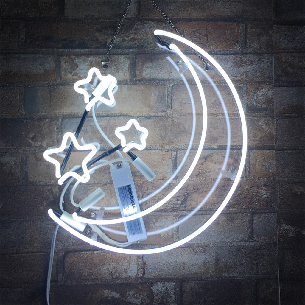 Moon and Stars Neon Light Sign - TNXC017-  DRIVEN - 3