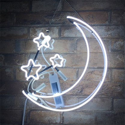 Moon and Stars Neon Light Sign - TNXC017-  DRIVEN - 5