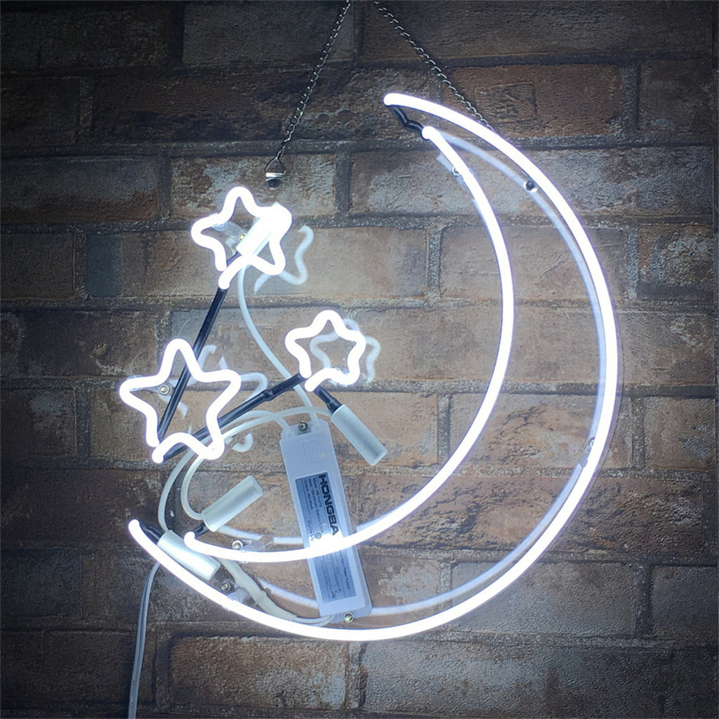 Moon and Stars Neon Light Sign - TNXC017-  DRIVEN - 1