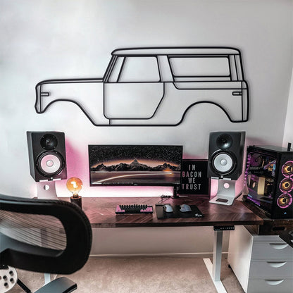 1970 Internatıonal Scout 800 A Metal Car Wall Art - MT0135 - MT0135B49L-MT0135B69L-MT0135B80L-MT0135B99L-MT0135B120L-  DRIVEN - 4