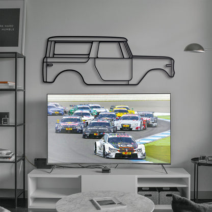 1970 Internatıonal Scout 800 A Metal Car Wall Art - MT0135 - MT0135B49L-MT0135B69L-MT0135B80L-MT0135B99L-MT0135B120L-  DRIVEN - 7