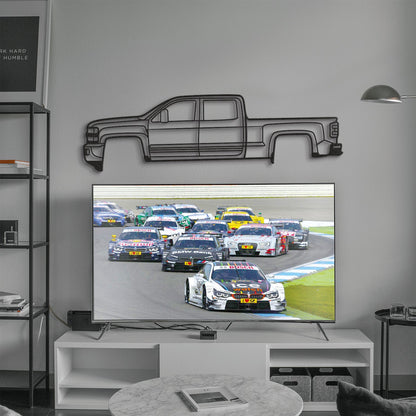 2015  Silverado 2500HD Metal Car Wall Art - MT0516 - MT0516B49L-MT0516B69L-MT0516B80L-MT0516B99L-MT0516B120L-  DRIVEN - 7