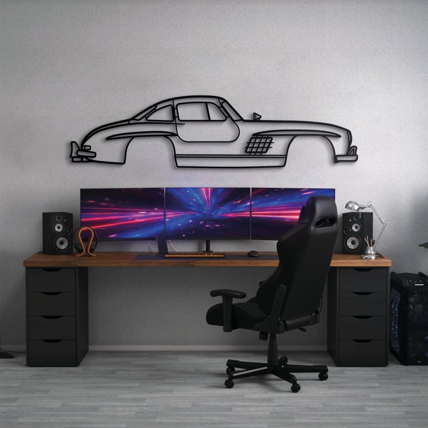 1954 300 SL Coupe Metal Car Wall Art - MT0030 - MT0030B49L-  DRIVEN - 9