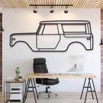 1970 Internatıonal Scout 800 A Metal Car Wall Art - MT0135 - MT0135B49L-MT0135B69L-MT0135B80L-MT0135B99L-MT0135B120L-  DRIVEN - 1