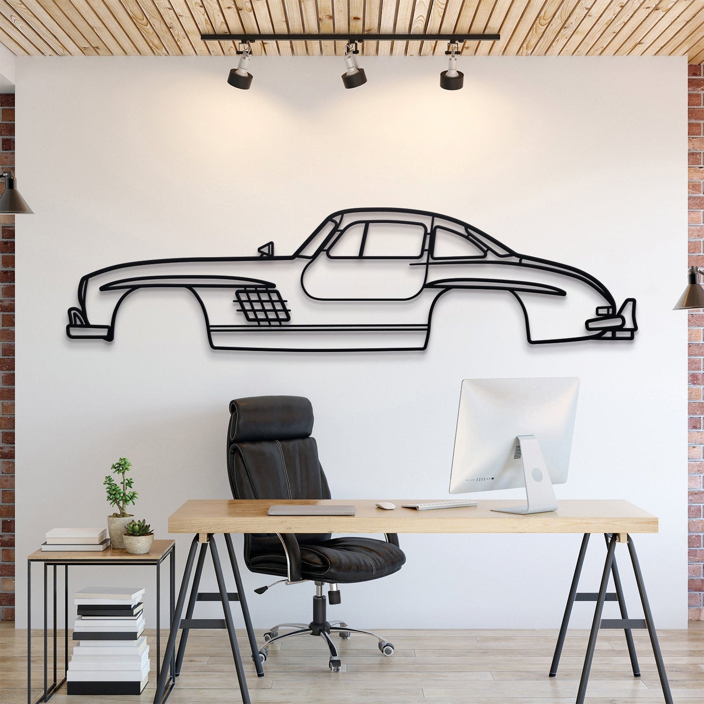 1954 300 SL Coupe Metal Car Wall Art - MT0030 - MT0030B49L-  DRIVEN - 1