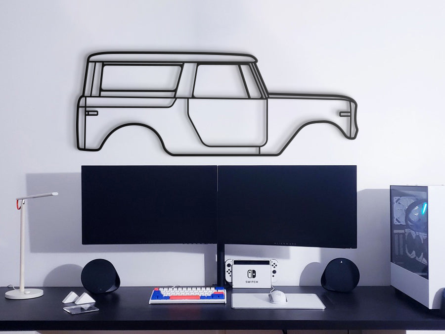 1970 Internatıonal Scout 800 A Metal Car Wall Art - MT0135 - MT0135B49L-MT0135B69L-MT0135B80L-MT0135B99L-MT0135B120L-  DRIVEN - 3