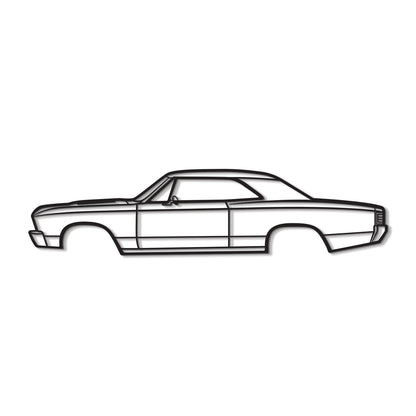 1967 Chevelle Metal Car Wall Art - MT0094 - MT0094B49L-MT0094B69L-MT0094B80L-MT0094B99L-MT0094B120L-  DRIVEN - 8