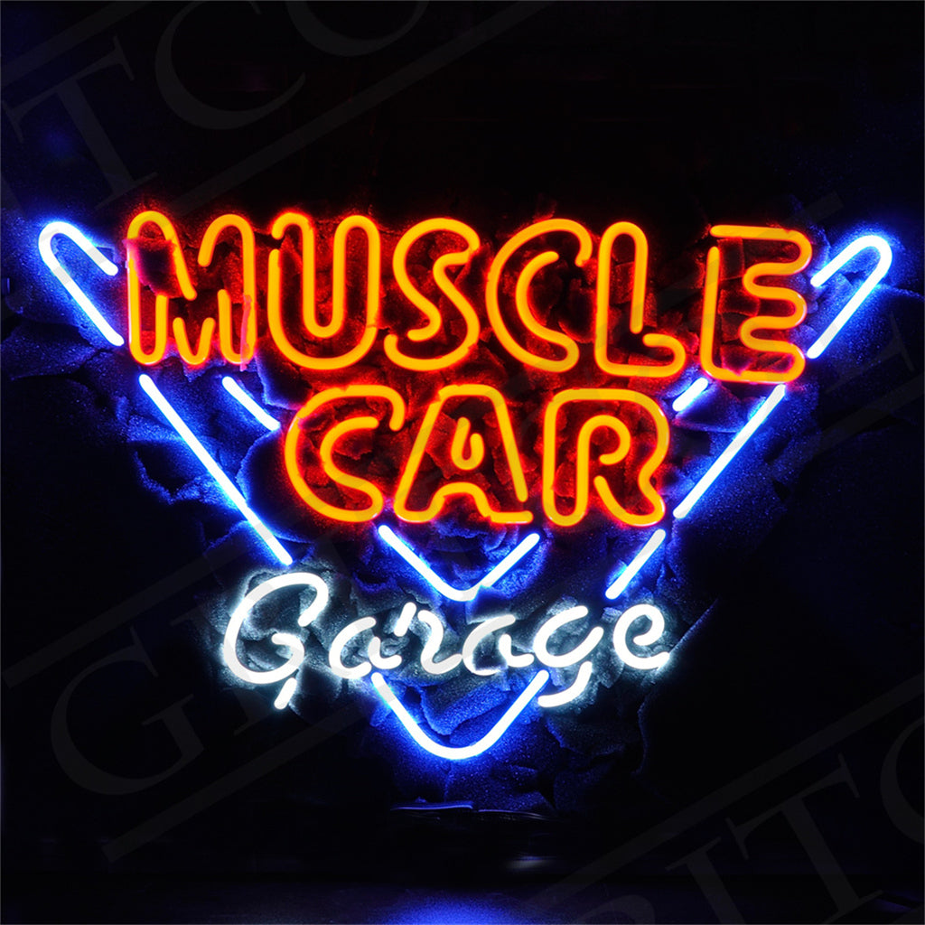 Muscle Car Garage Neon Ligth Sign - ME362-  DRIVEN - 5