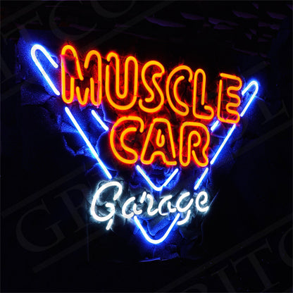 Muscle Car Garage Neon Ligth Sign - ME362-  DRIVEN - 2