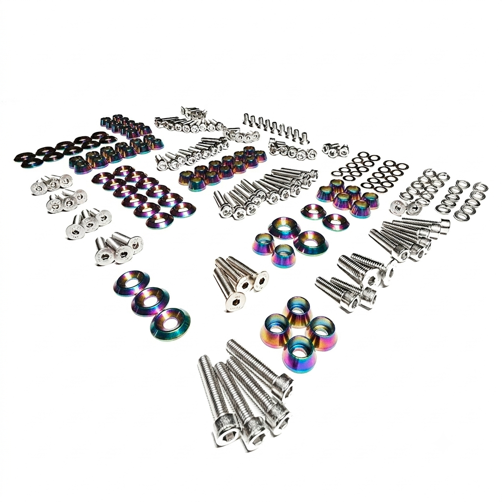 ZSPEC Stage-3 Dress Up Bolts® Fastener Kit for '11-14 Ford Mustang V6 S197, Stainless & Billet - ZSD-754913-  DRIVEN - 11