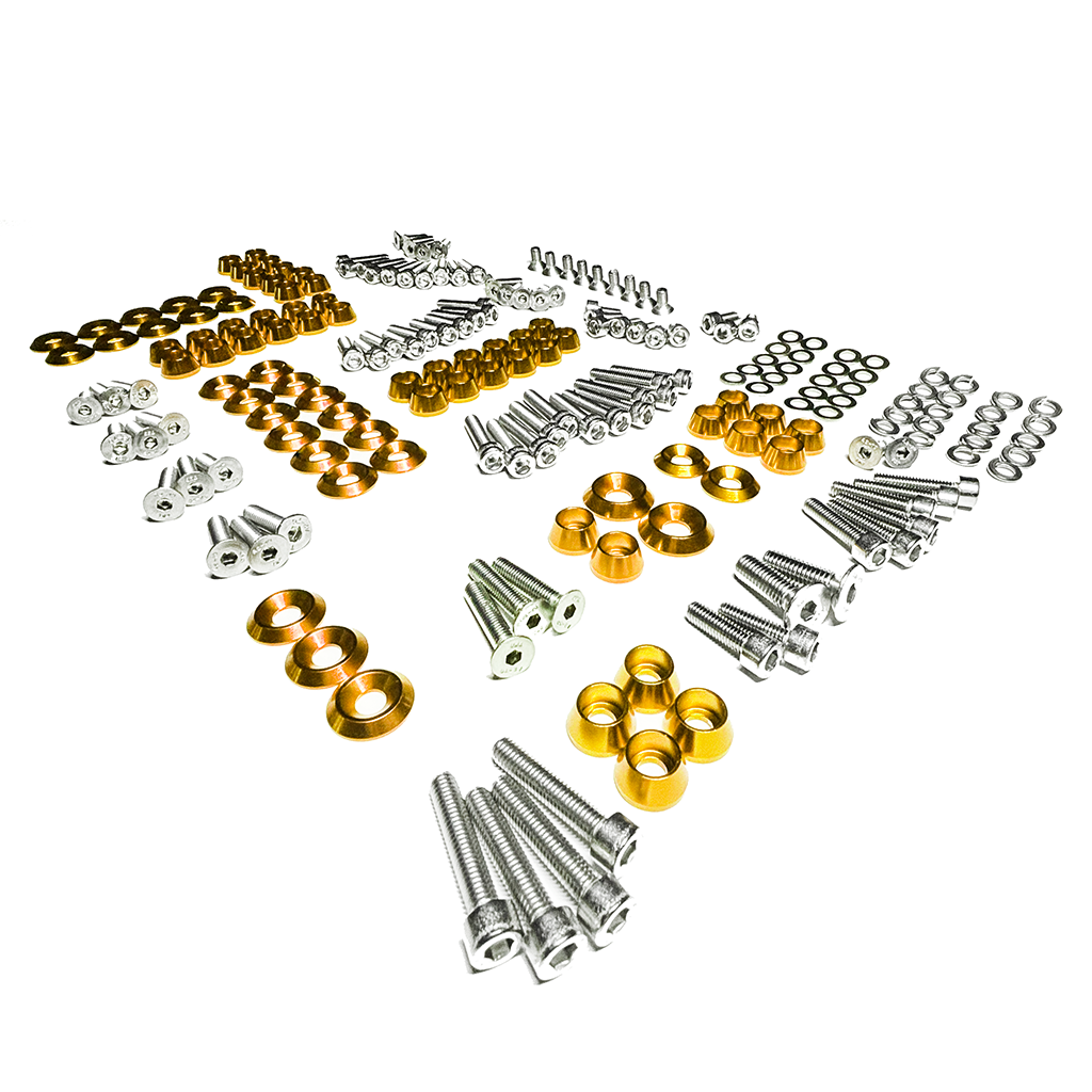 ZSPEC Stage-3 Dress Up Bolts® Fastener Kit for '11-14 Ford Mustang V6 S197, Stainless & Billet - ZSD-754876-  DRIVEN - 12