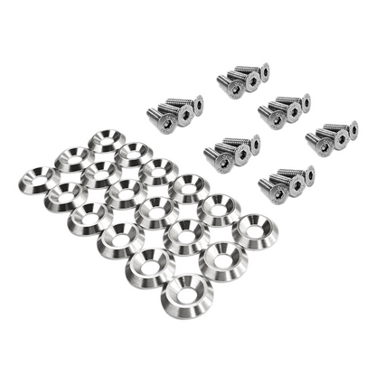 ZSPEC Fenders-Rad-Brackets-Hood-Prop-Headlights Fasteners for '05-14 S197 Ford Mustang, Stainless & Billet - ZSD-198076-  DRIVEN - 6