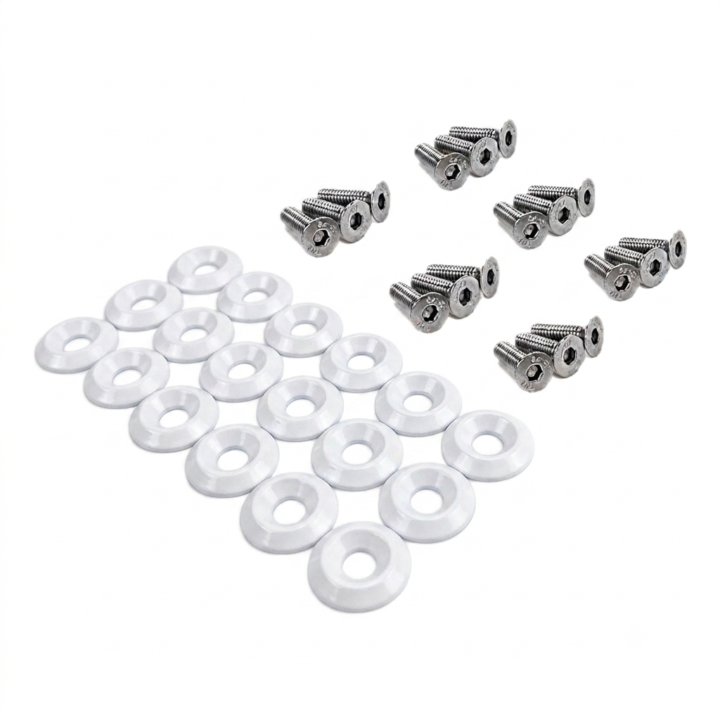 ZSPEC Fenders-Rad-Brackets-Hood-Prop-Headlights Fasteners for '05-14 S197 Ford Mustang, Stainless & Billet - ZSD-198144-  DRIVEN - 17