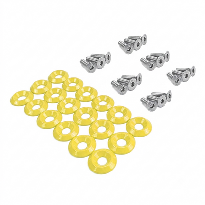 ZSPEC Fenders-Rad-Brackets-Hood-Prop-Headlights Fasteners for '05-14 S197 Ford Mustang, Stainless & Billet - ZSD-198182-  DRIVEN - 18
