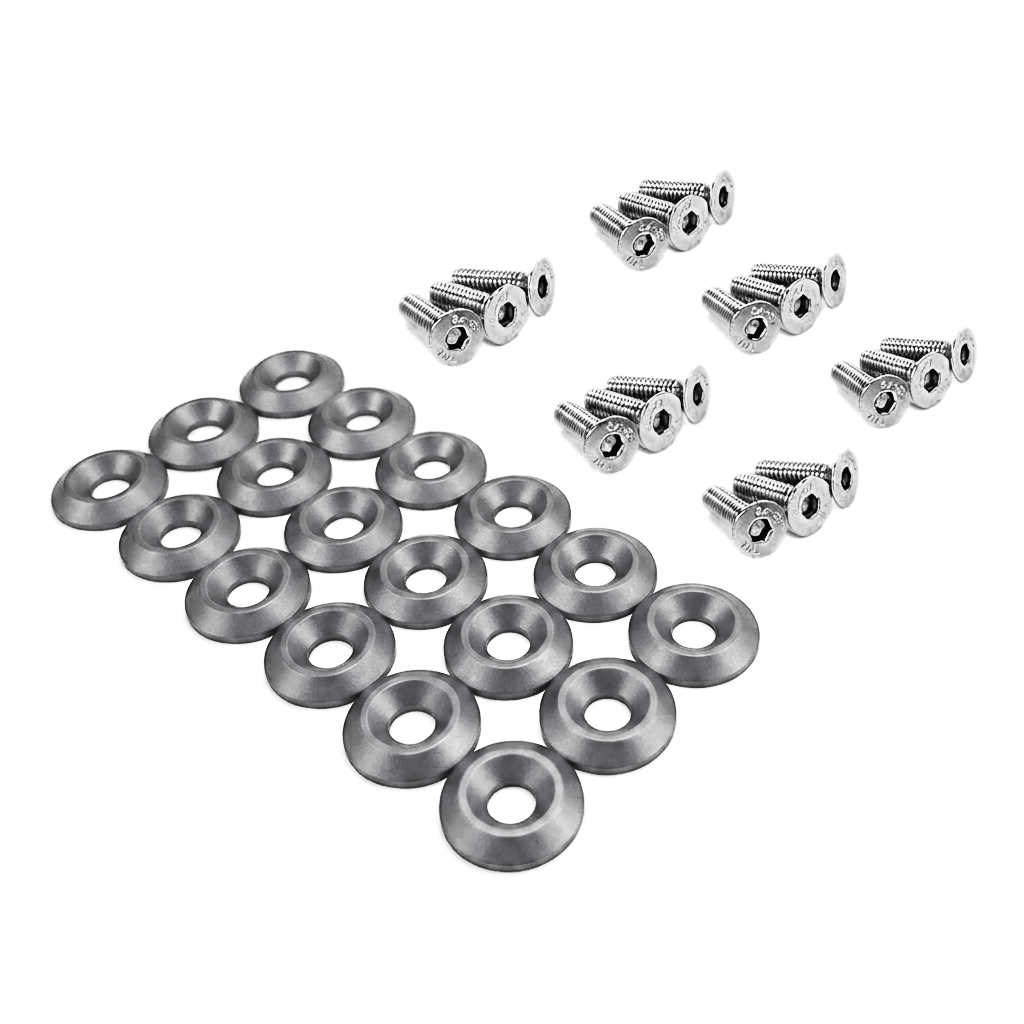 ZSPEC Fenders-Rad-Brackets-Hood-Prop-Headlights Fasteners for '05-14 S197 Ford Mustang, Stainless & Billet - ZSD-198137-  DRIVEN - 7