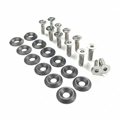 ZSPEC Fenders/Bumper/Hood Latch Kit, Mustang Fox-Body, Stainless & Billet - ZSD-564505-  DRIVEN - 17