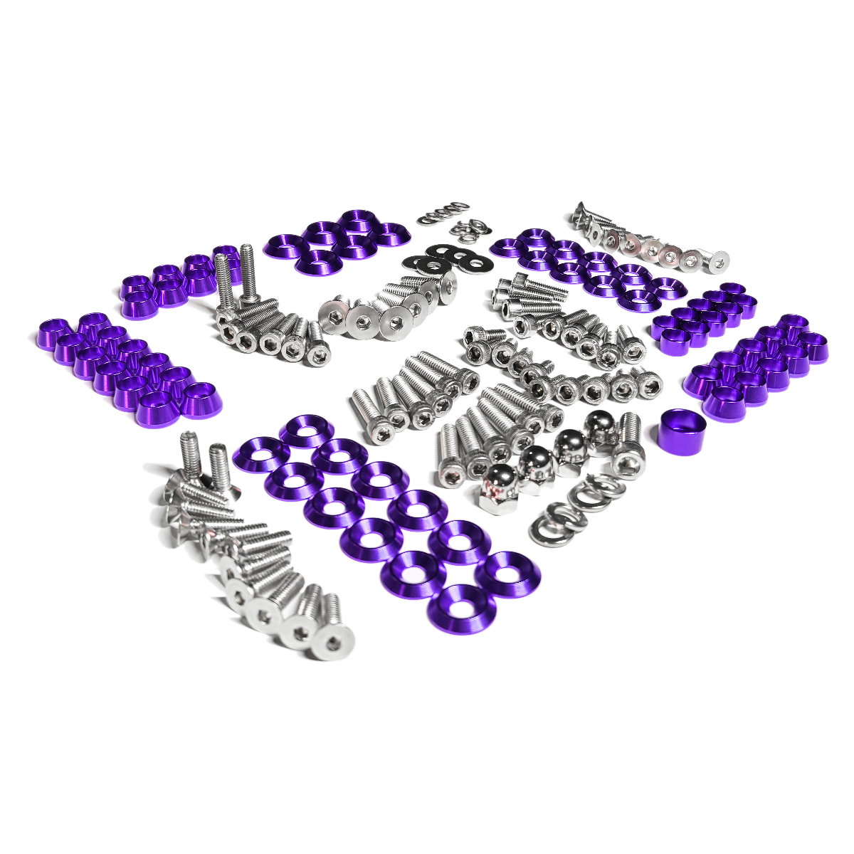 ZSPEC Stage-2 Dress Up Bolts® Fastener Kit for '87-93 Ford Mustang V8 Fox-Body, Stainless & Billet - ZSD-190759-  DRIVEN - 23