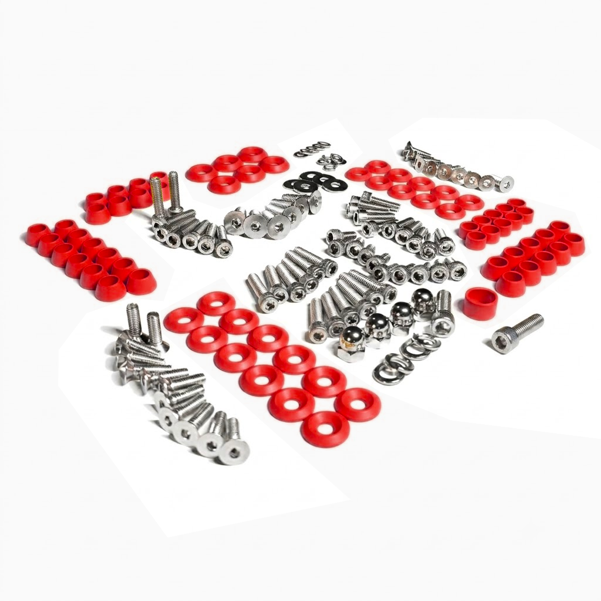 ZSPEC Stage-2 Dress Up Bolts® Fastener Kit for '87-93 Ford Mustang V8 Fox-Body, Stainless & Billet - ZSD-190889-  DRIVEN - 18