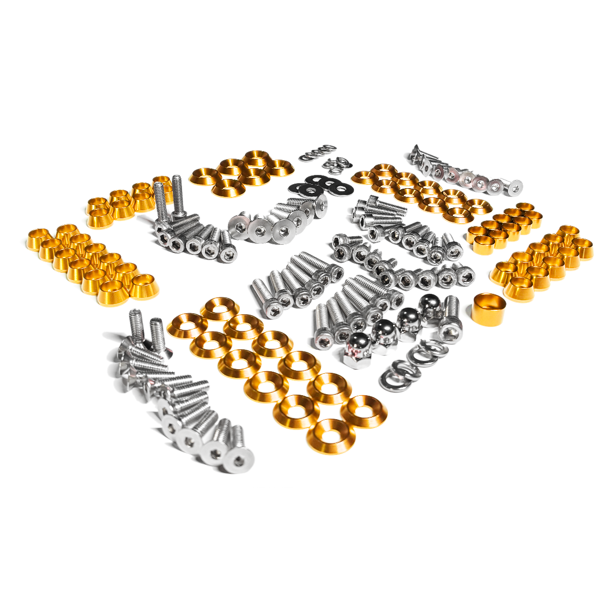 ZSPEC Stage-2 Dress Up Bolts® Fastener Kit for '87-93 Ford Mustang V8 Fox-Body, Stainless & Billet - ZSD-190827-  DRIVEN - 19