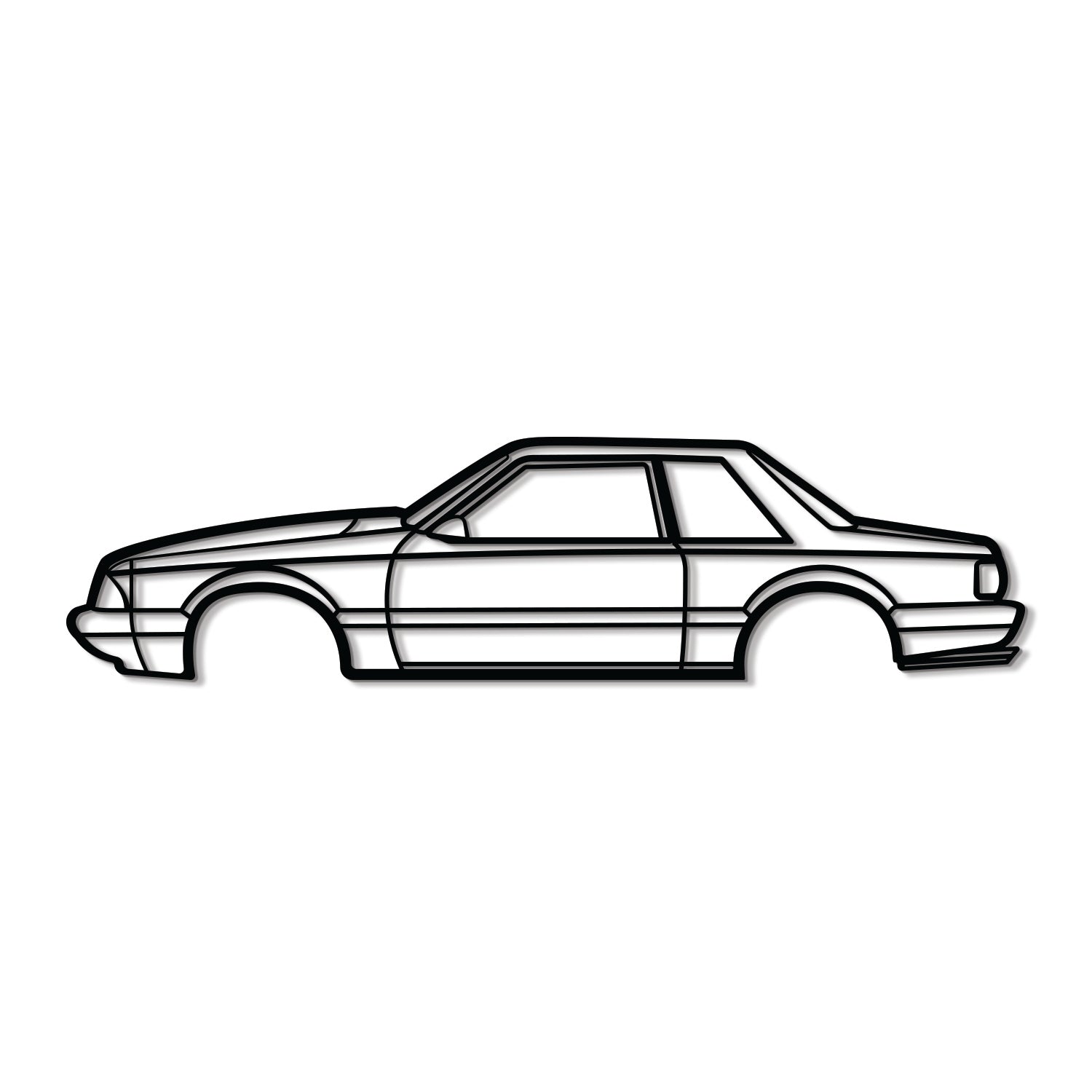 1989 Mustang Foxbody Metal Car Wall Art - MT0225 - MT0225B49L-MT0225B69L-MT0225B80L-MT0225B99L-MT0225B120L-  DRIVEN - 8