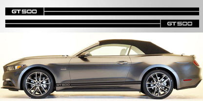 Mustang GT 500 Double Stripe Vinyl Decal - sku-50952418164868-sku-50952418197636-sku-50952418230404-sku-50952418263172-sku-50952418295940-  DRIVEN - 1