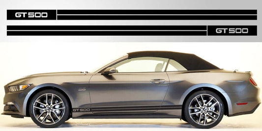 Mustang GT 500 Double Stripe Vinyl Decal - sku-50952418164868-sku-50952418197636-sku-50952418230404-sku-50952418263172-sku-50952418295940-  DRIVEN - 1