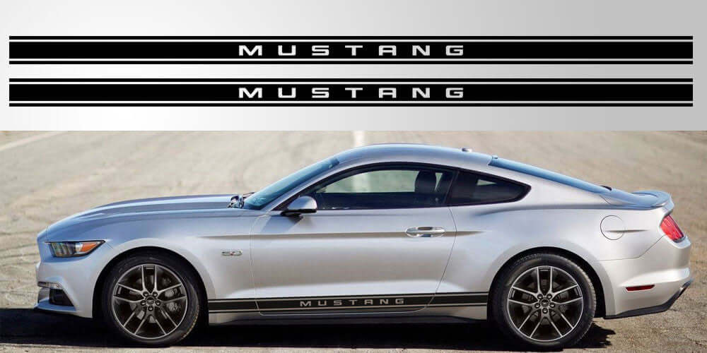 Mustang Triple Stripe Vinyl Decal - sku-50952414822532-sku-50952414855300-sku-50952414888068-sku-50952414920836-sku-50952414953604-  DRIVEN - 1