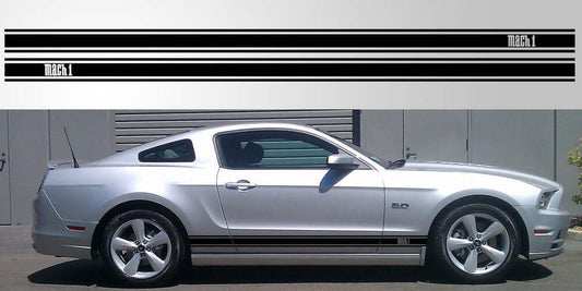 Mustang Mach1 Triple Stripe Vinyl Decal - sku-50952412364932-sku-50952412397700-sku-50952412430468-sku-50952412463236-sku-50952412496004-  DRIVEN - 1