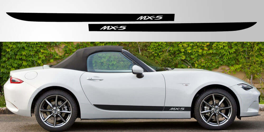 Mazda Miata MX-5 ND Door Stripe Decal | Gen 4 Premium Vinyl Graphics - sku-50952451096708-sku-50952451129476-sku-50952451162244-sku-50952451195012-sku-50952451227780-  DRIVEN - 1