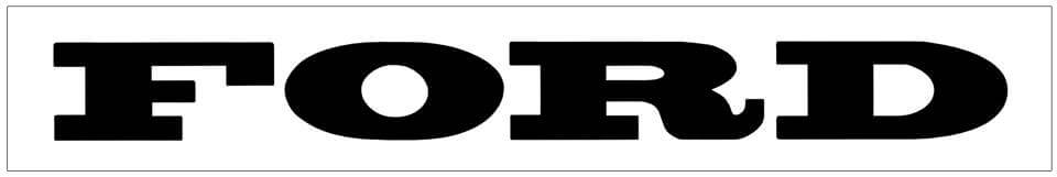 Ford Windshield Decal - FORD - 3" x 30" - N181-SL-1-N181-SL-2-  DRIVEN - 1