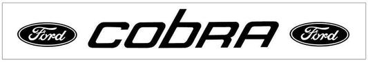 Cobra with Ford Ovals Windshield Decal - 4" x 33.5" - N182-SL-1-N182-SL-2-  DRIVEN - 1