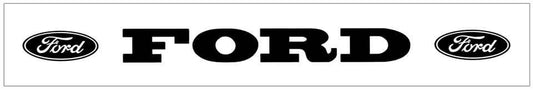 Ford with Ovals Windshield Decal - 2.5" x 36" - N185-SL-1-N185-SL-2-  DRIVEN - 1