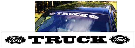 Ford Truck with Ovals Windshield Decal - 2.7" x 40 - N188-SL-1-N188-SL-2-  DRIVEN - 1