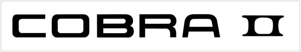 Mustang Cobra II Windshield Decal - 3" x 35" - N261-SL-1-N261-SL-2-  DRIVEN - 1