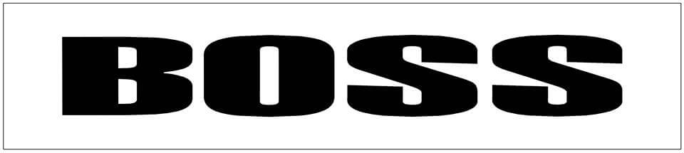 Mustang Boss Windshield Decal - 3.5" x 24" - N573-SL-1-N573-SL-2-  DRIVEN - 1