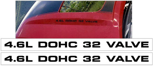 2003-04 Mustang Mach 1 Hood Decal Set - 4.6L DOHC 32 VALVE - N664-BK-1-N664-BK-2-  DRIVEN - 1