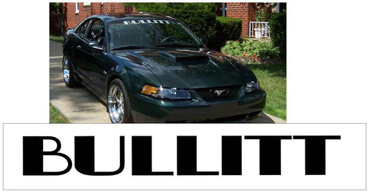 2001 Mustang Bullitt Windshield Decal - 3.75" x 30" - N672-SL-1-N672-SL-2-  DRIVEN - 1