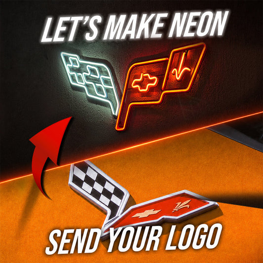 Your Personalized Logo Metal Neon Wall Art - MTN0068 - MTN0068CC99-  DRIVEN - 1