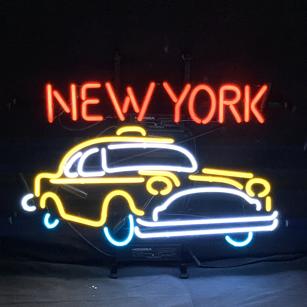 New York Taxi Car Neon Signs Light - ME882-  DRIVEN - 2