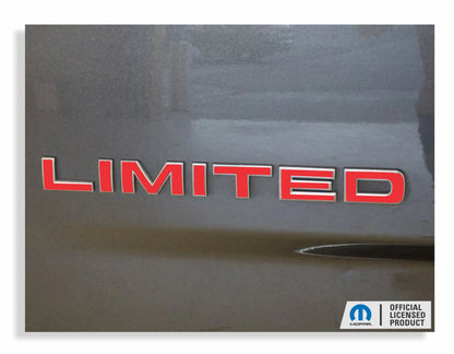 LIMITED Tailgate Emblem Overlay Decal   - 2014-2015 Ram Laramie Limited - sku-42840633311419-sku-42840633376955-sku-42840633344187-sku-42840633409723-sku-42840633442491-  DRIVEN - 1