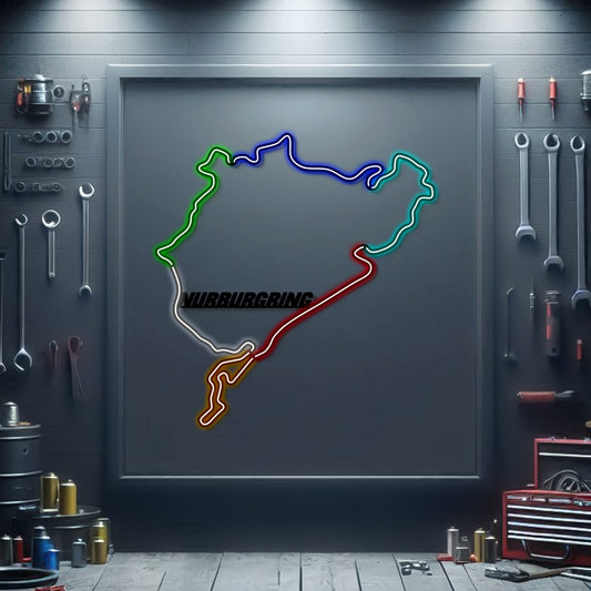 Nurburgring Metal Neon Race Track - MTN0148 - MTN0148CC99-MTN0148W99-MTN0148R99-MTN0148Y99-MTN0148G99-  DRIVEN - 1