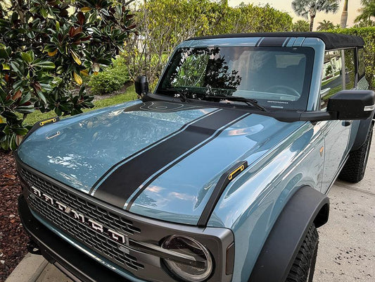 Offset Racing Hood Stripes V1 - 2021+ Bronco - 21BRONCOSTROFF-MB-21BRONCOSTROFF-MBX2-21BRONCOSTROFF-GB-21BRONCOSTROFF-GBX2-21BRONCOSTROFF-BO-  DRIVEN - 1