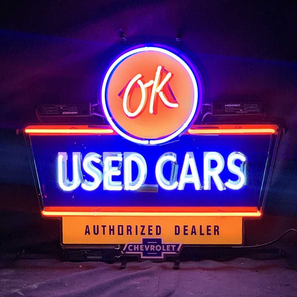 OK Used Cars Authorized Dealer Chevrolet Neon Signs Light - MEX398-  DRIVEN - 1