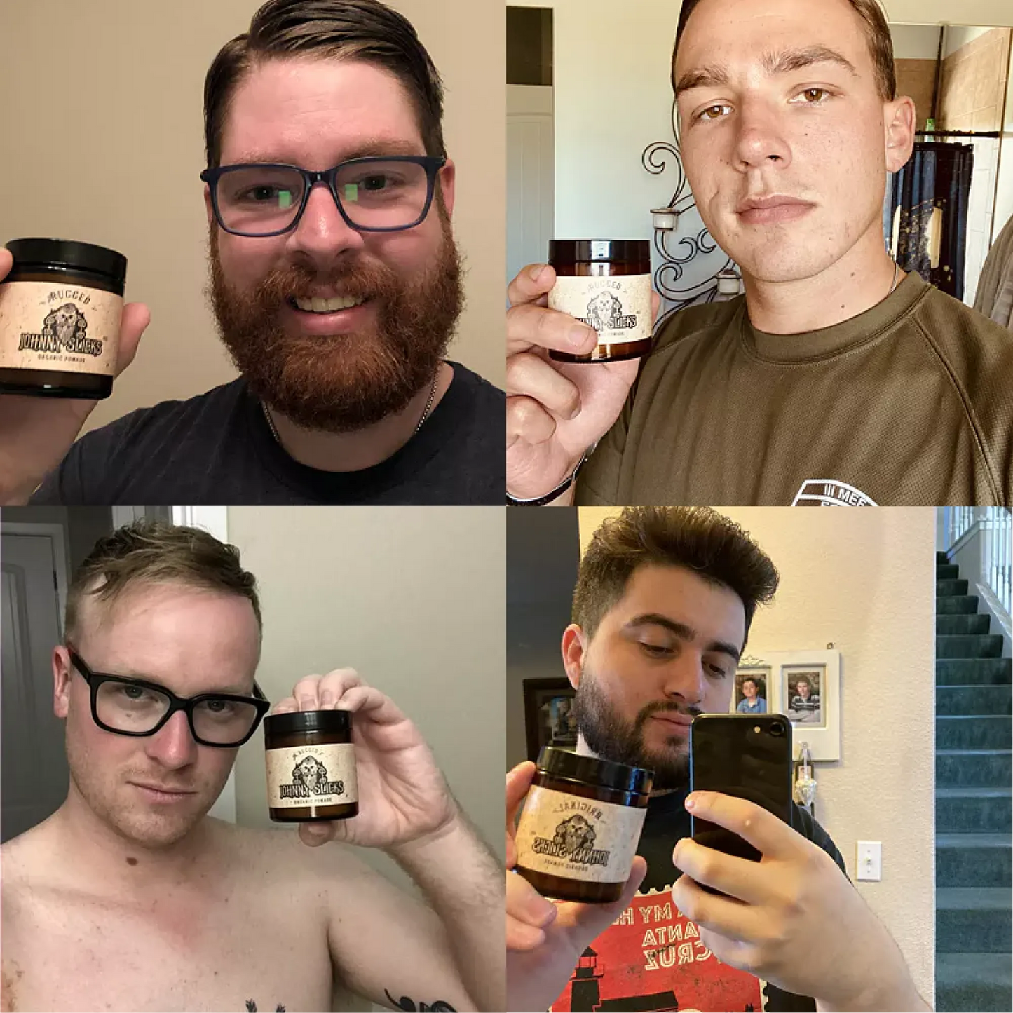 Organic Oil Based Pomade - 4OZOGOBP-4OZRUGOBP-4OZPAROBP-  DRIVEN - 9