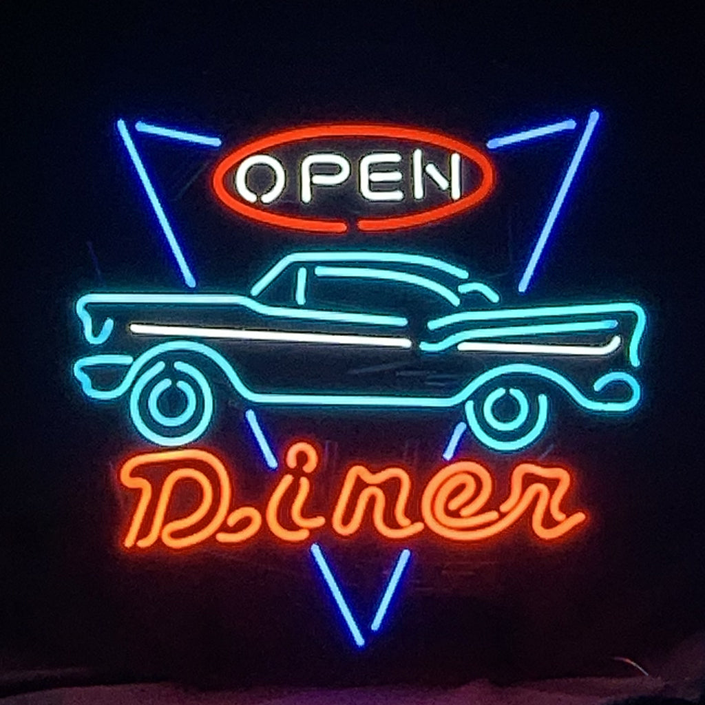 Open Diner Car Motel Neon Signs Light - ME546-  DRIVEN - 2
