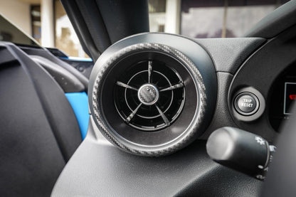 Outer AC Vent Trim 3D Carbon Overlays - 2022+ BRZ / GR86 - 22BRZACOUTTRIM-3DB-  DRIVEN - 1